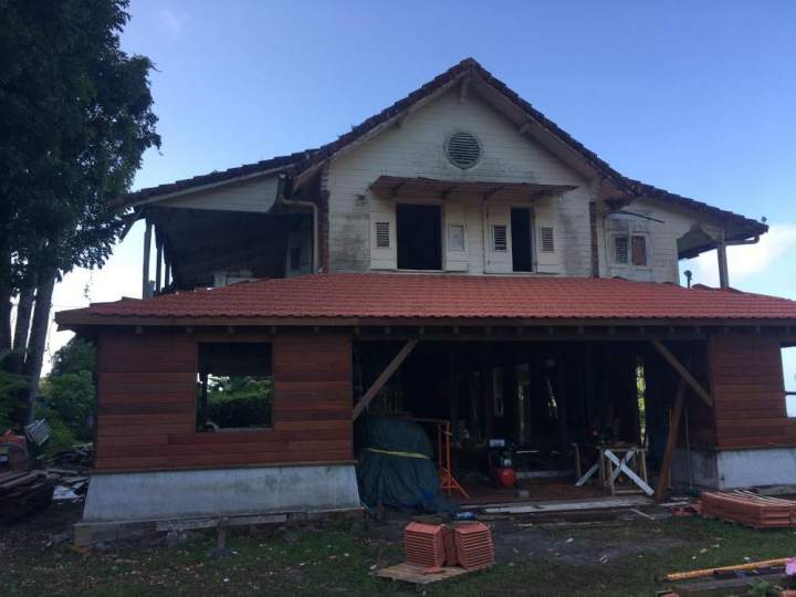 Rénovation complète charpente maison Martinique