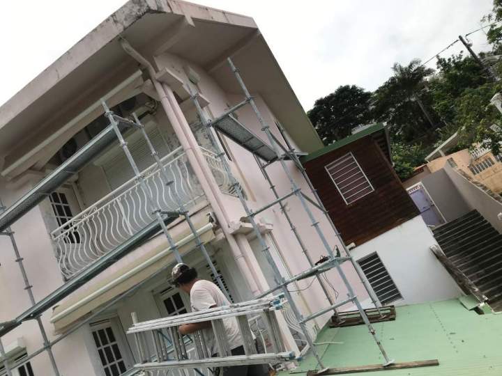 Travaux en hauteur couverture et charpente Martinique