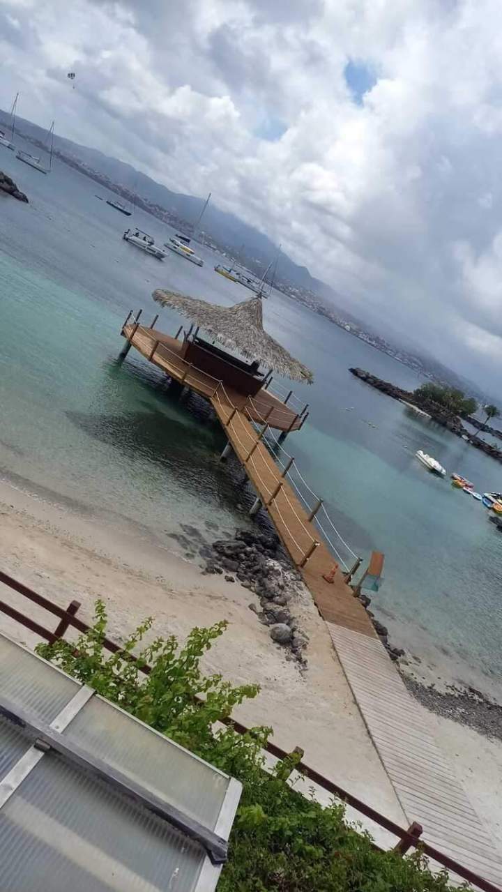 Conception espace détente en bois en extérieur Martinique